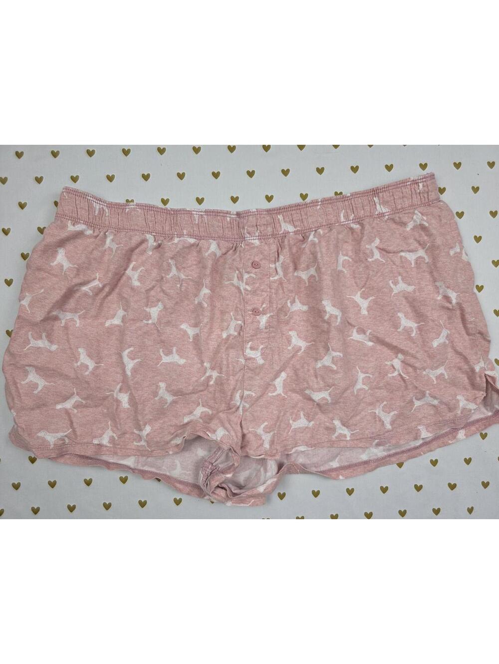 Victorias Secret PINK DOGS XL  Sleep Shorts Boxers Pajama Bottoms